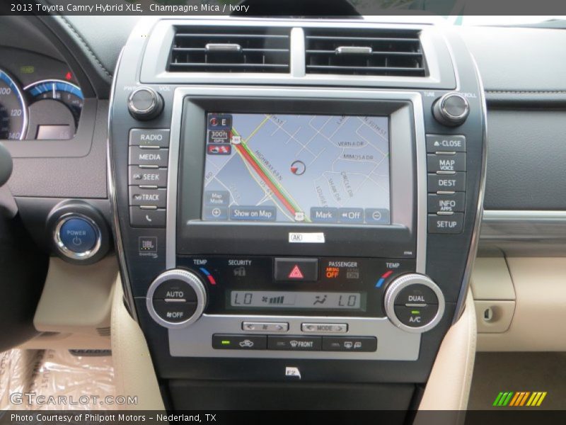 Champagne Mica / Ivory 2013 Toyota Camry Hybrid XLE