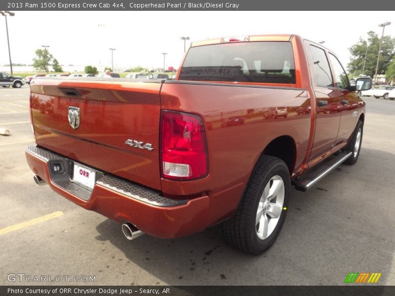 Copperhead Pearl / Black/Diesel Gray 2013 Ram 1500 Express Crew Cab 4x4