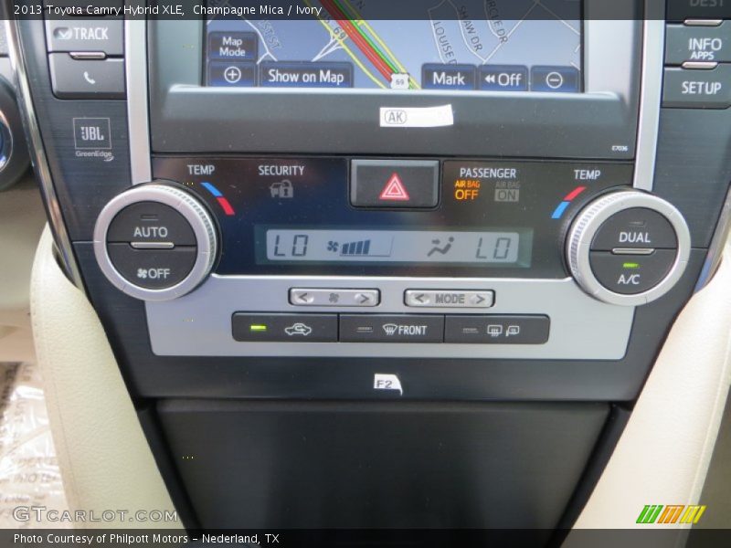 Champagne Mica / Ivory 2013 Toyota Camry Hybrid XLE