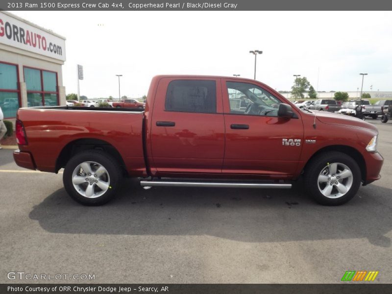 Copperhead Pearl / Black/Diesel Gray 2013 Ram 1500 Express Crew Cab 4x4