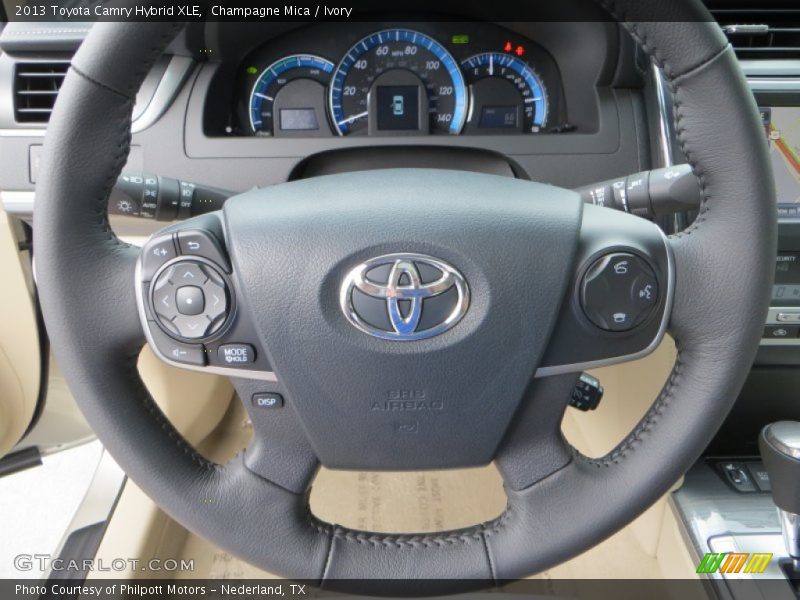 Champagne Mica / Ivory 2013 Toyota Camry Hybrid XLE