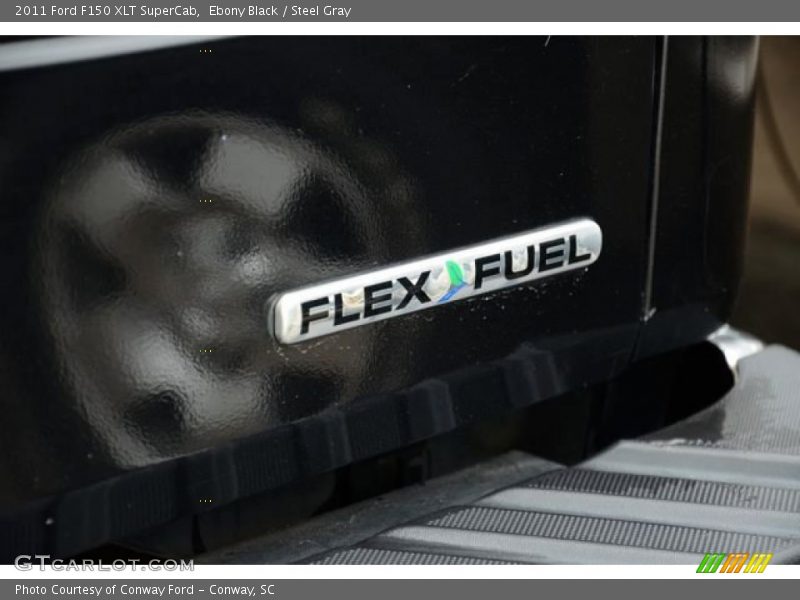 Ebony Black / Steel Gray 2011 Ford F150 XLT SuperCab
