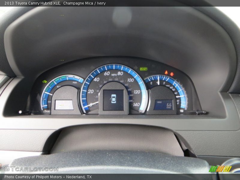Champagne Mica / Ivory 2013 Toyota Camry Hybrid XLE