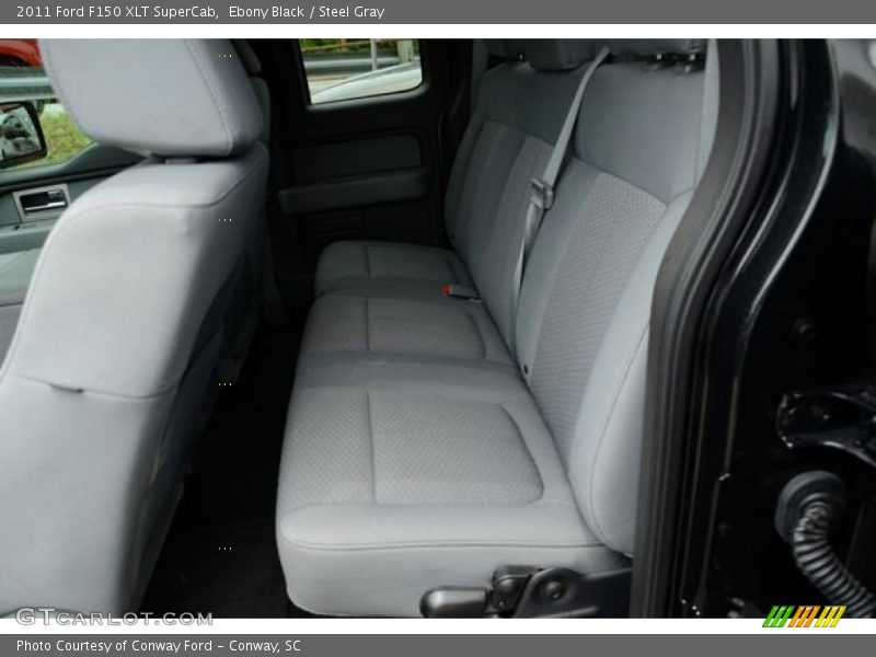 Ebony Black / Steel Gray 2011 Ford F150 XLT SuperCab