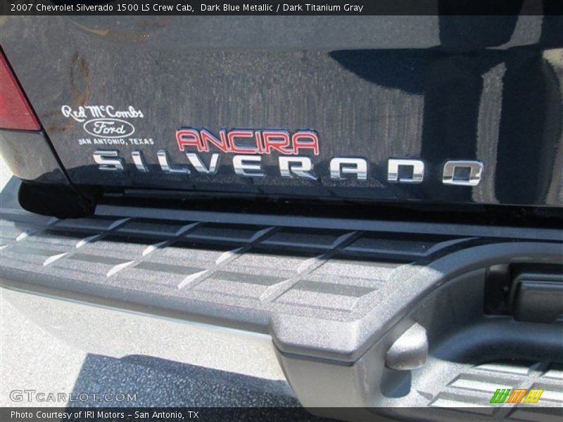 Dark Blue Metallic / Dark Titanium Gray 2007 Chevrolet Silverado 1500 LS Crew Cab