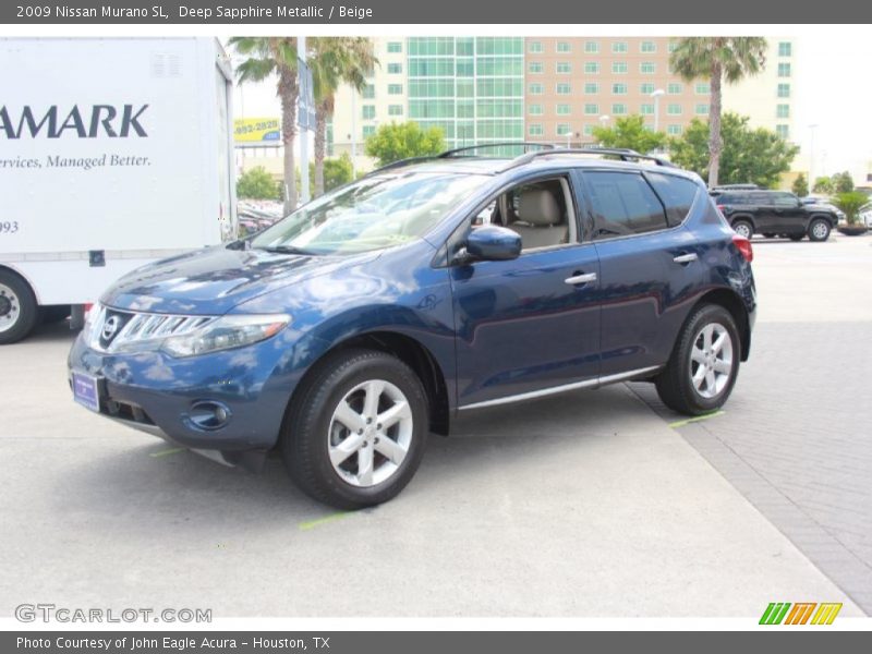 Deep Sapphire Metallic / Beige 2009 Nissan Murano SL
