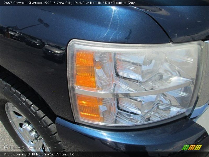Dark Blue Metallic / Dark Titanium Gray 2007 Chevrolet Silverado 1500 LS Crew Cab