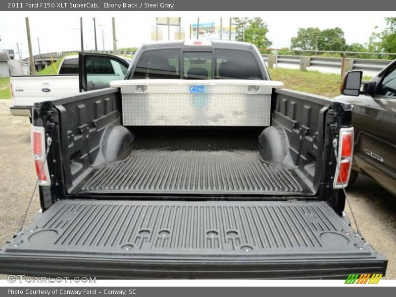 Ebony Black / Steel Gray 2011 Ford F150 XLT SuperCab