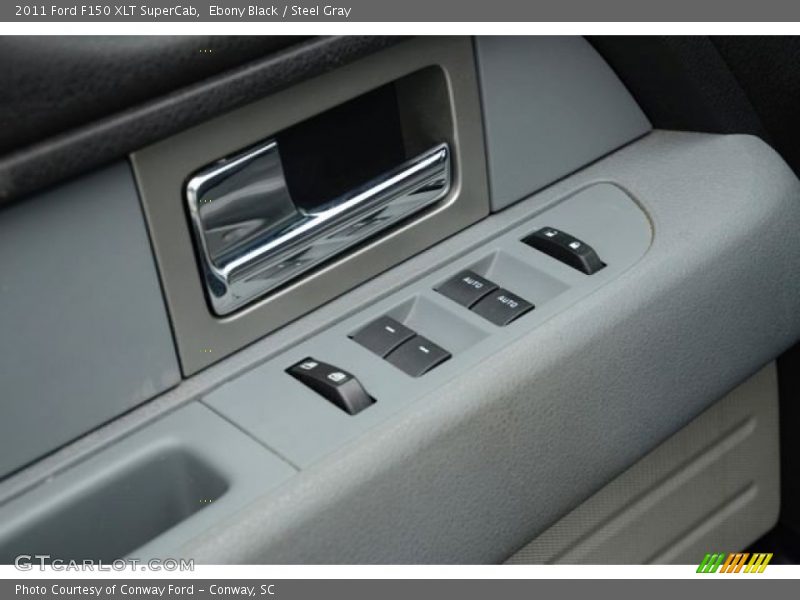Ebony Black / Steel Gray 2011 Ford F150 XLT SuperCab
