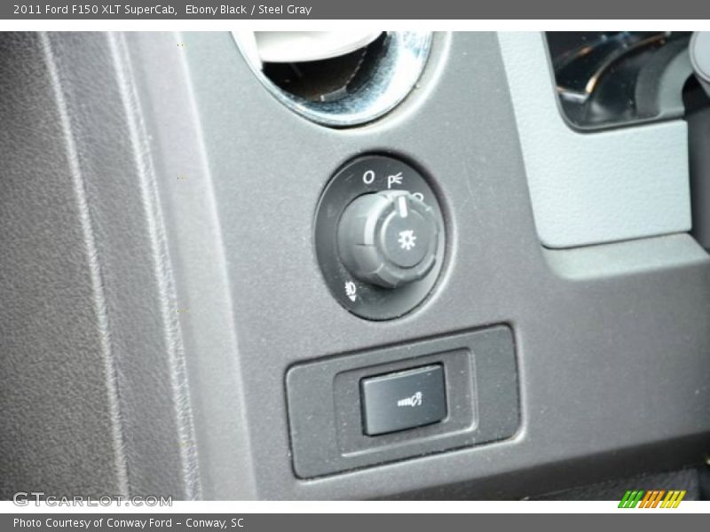 Ebony Black / Steel Gray 2011 Ford F150 XLT SuperCab