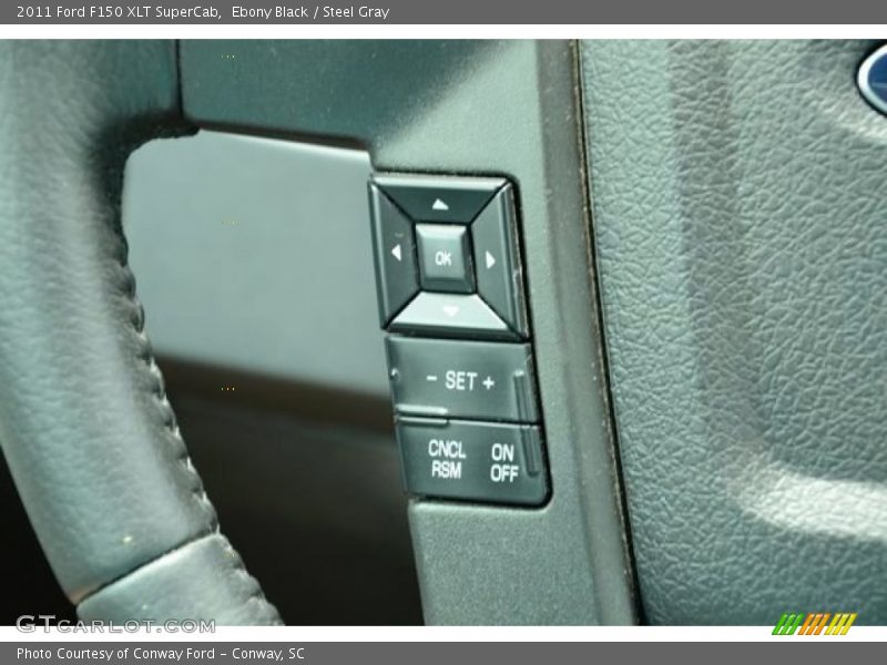 Ebony Black / Steel Gray 2011 Ford F150 XLT SuperCab