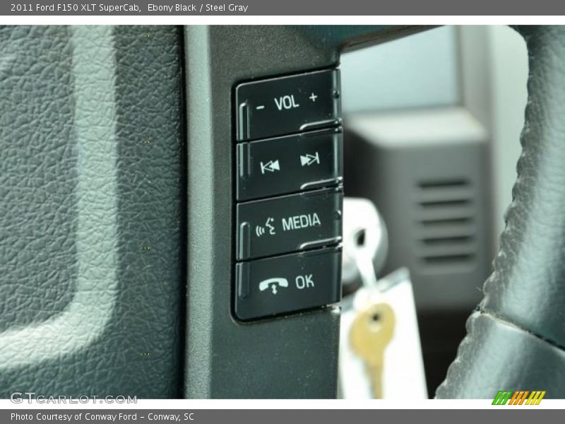 Ebony Black / Steel Gray 2011 Ford F150 XLT SuperCab