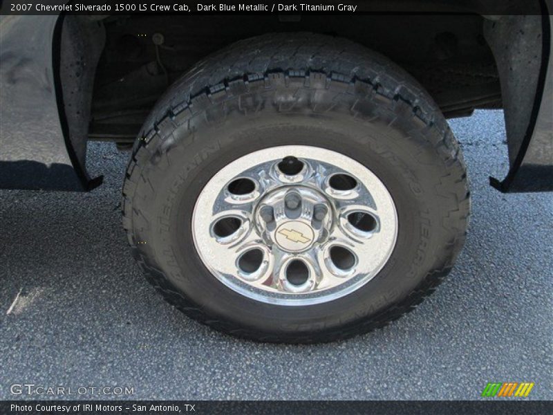 Dark Blue Metallic / Dark Titanium Gray 2007 Chevrolet Silverado 1500 LS Crew Cab