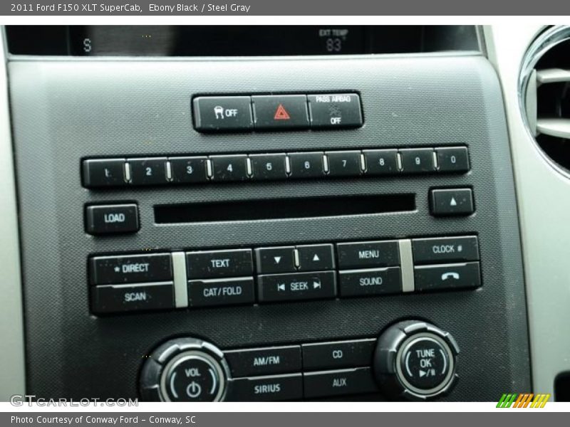 Ebony Black / Steel Gray 2011 Ford F150 XLT SuperCab