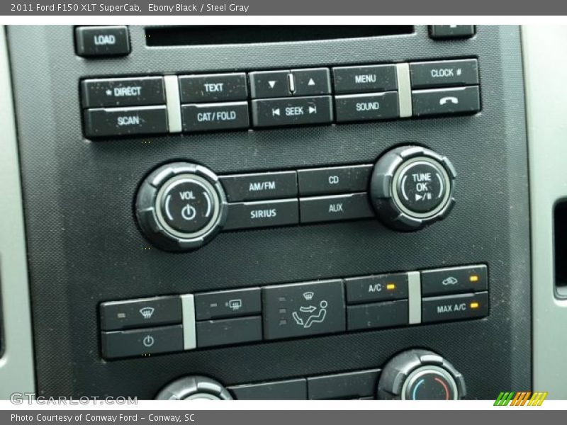 Ebony Black / Steel Gray 2011 Ford F150 XLT SuperCab