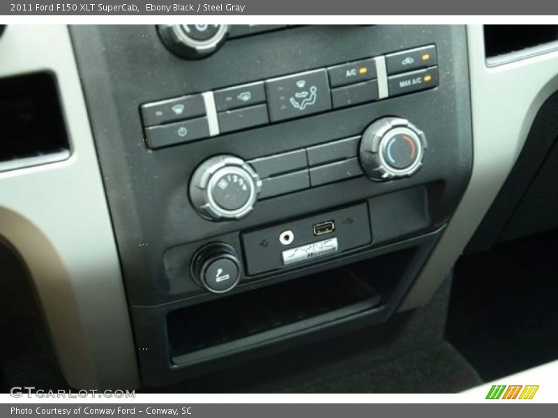 Ebony Black / Steel Gray 2011 Ford F150 XLT SuperCab