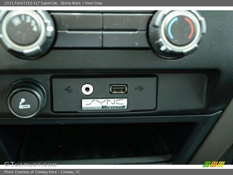 Ebony Black / Steel Gray 2011 Ford F150 XLT SuperCab