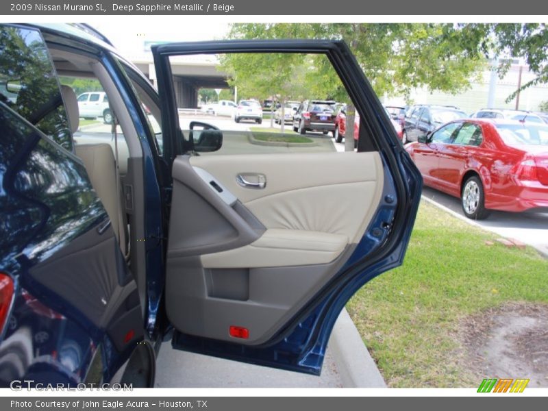 Deep Sapphire Metallic / Beige 2009 Nissan Murano SL
