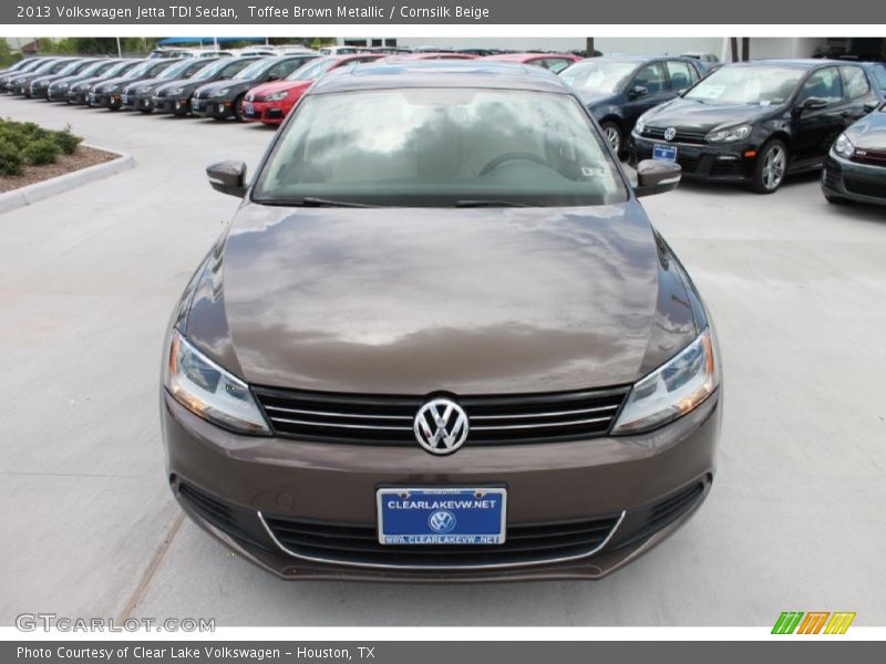 Toffee Brown Metallic / Cornsilk Beige 2013 Volkswagen Jetta TDI Sedan