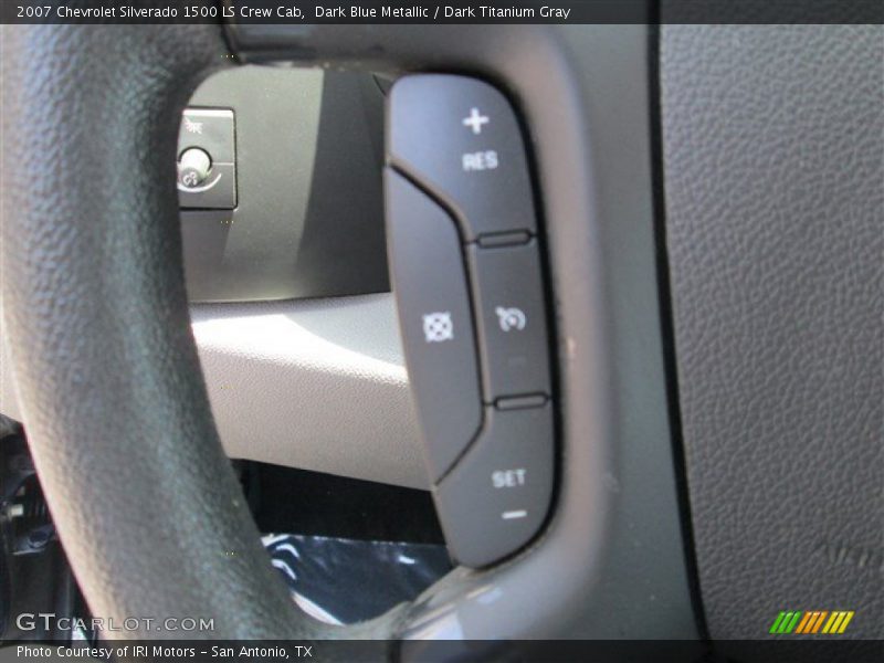 Dark Blue Metallic / Dark Titanium Gray 2007 Chevrolet Silverado 1500 LS Crew Cab