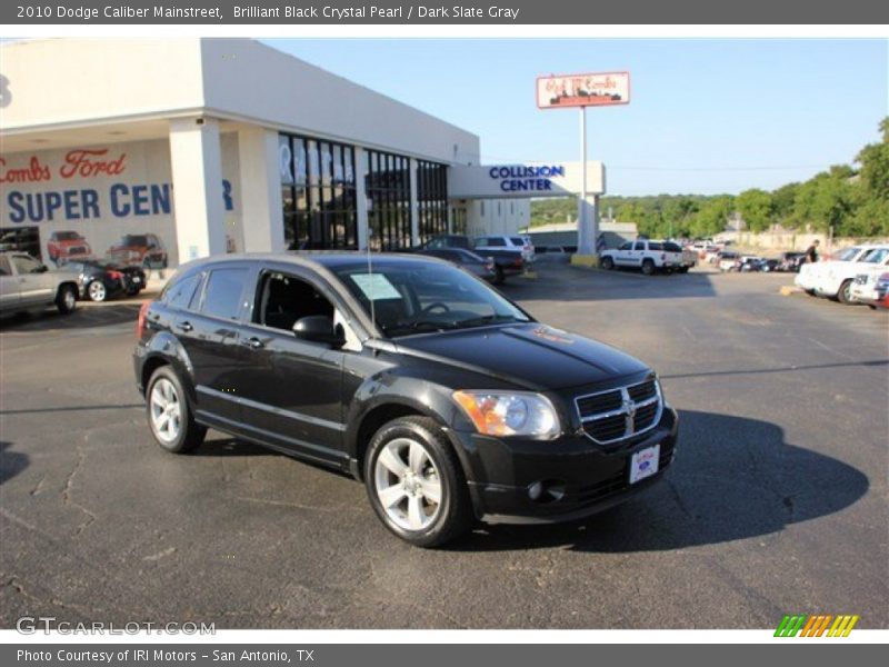 Brilliant Black Crystal Pearl / Dark Slate Gray 2010 Dodge Caliber Mainstreet