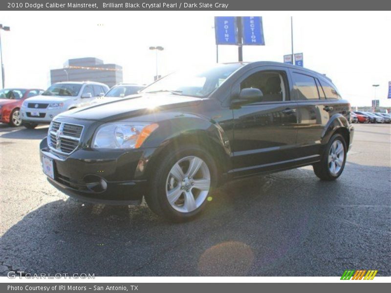 Brilliant Black Crystal Pearl / Dark Slate Gray 2010 Dodge Caliber Mainstreet