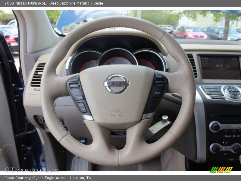 Deep Sapphire Metallic / Beige 2009 Nissan Murano SL