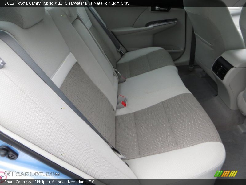 Clearwater Blue Metallic / Light Gray 2013 Toyota Camry Hybrid XLE