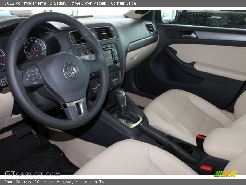 Toffee Brown Metallic / Cornsilk Beige 2013 Volkswagen Jetta TDI Sedan