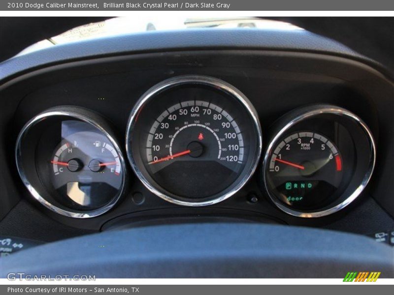 Brilliant Black Crystal Pearl / Dark Slate Gray 2010 Dodge Caliber Mainstreet