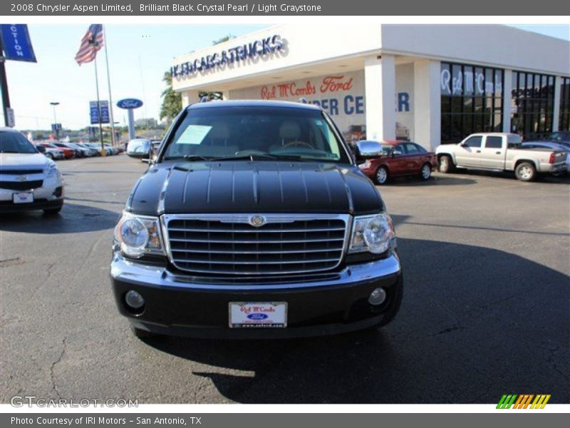 Brilliant Black Crystal Pearl / Light Graystone 2008 Chrysler Aspen Limited
