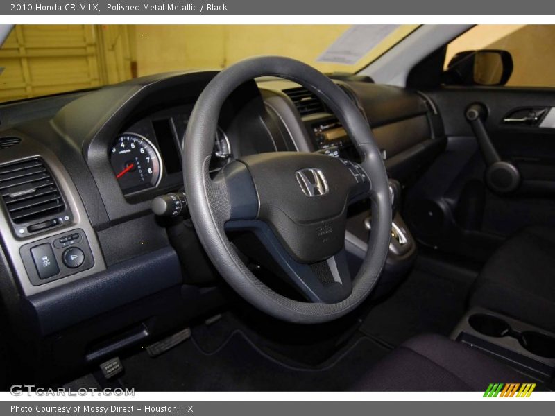 Polished Metal Metallic / Black 2010 Honda CR-V LX