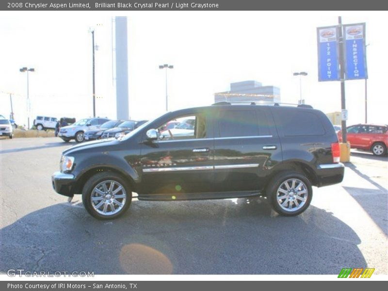 Brilliant Black Crystal Pearl / Light Graystone 2008 Chrysler Aspen Limited