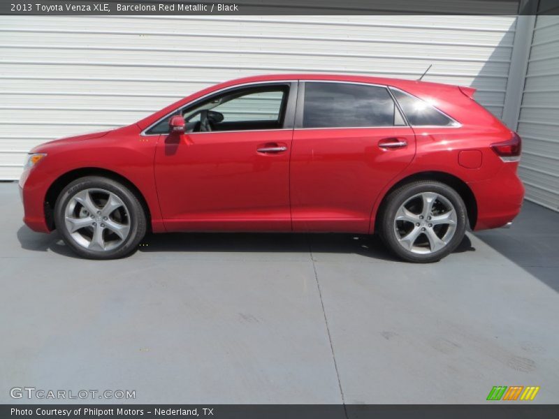 Barcelona Red Metallic / Black 2013 Toyota Venza XLE