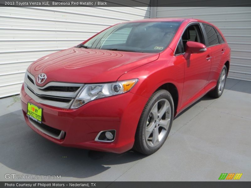 Barcelona Red Metallic / Black 2013 Toyota Venza XLE