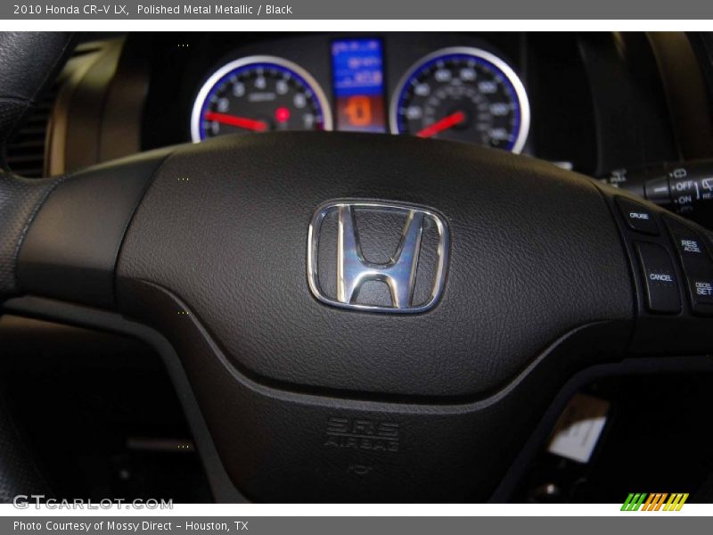 Polished Metal Metallic / Black 2010 Honda CR-V LX