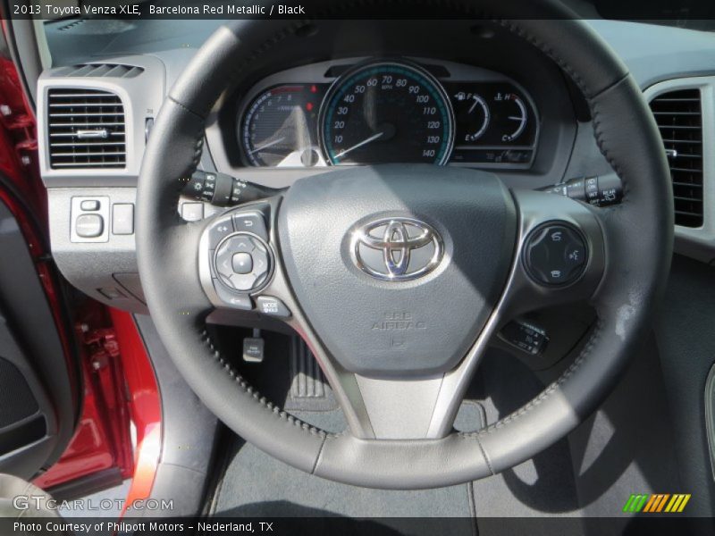 Barcelona Red Metallic / Black 2013 Toyota Venza XLE