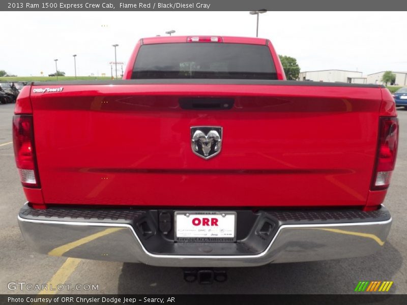 Flame Red / Black/Diesel Gray 2013 Ram 1500 Express Crew Cab