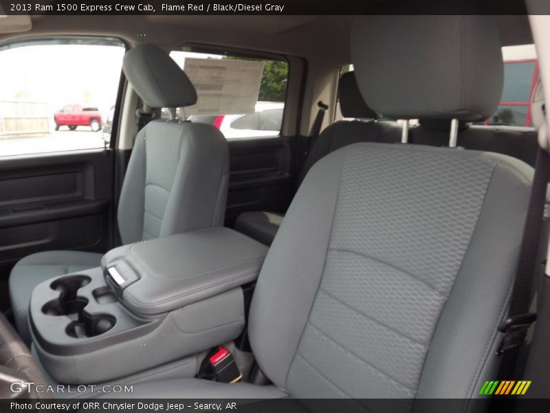 Flame Red / Black/Diesel Gray 2013 Ram 1500 Express Crew Cab