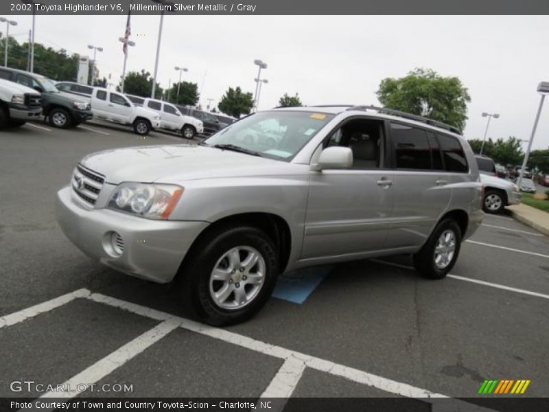 Millennium Silver Metallic / Gray 2002 Toyota Highlander V6