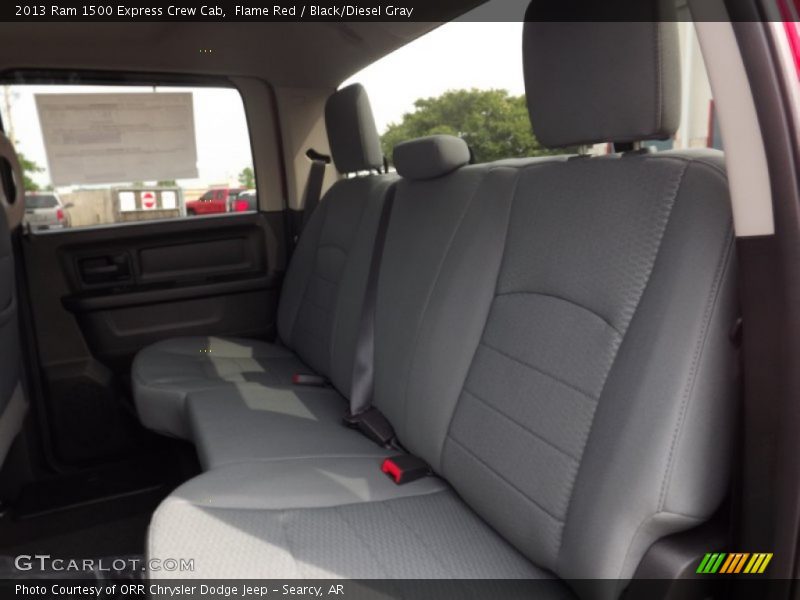 Flame Red / Black/Diesel Gray 2013 Ram 1500 Express Crew Cab