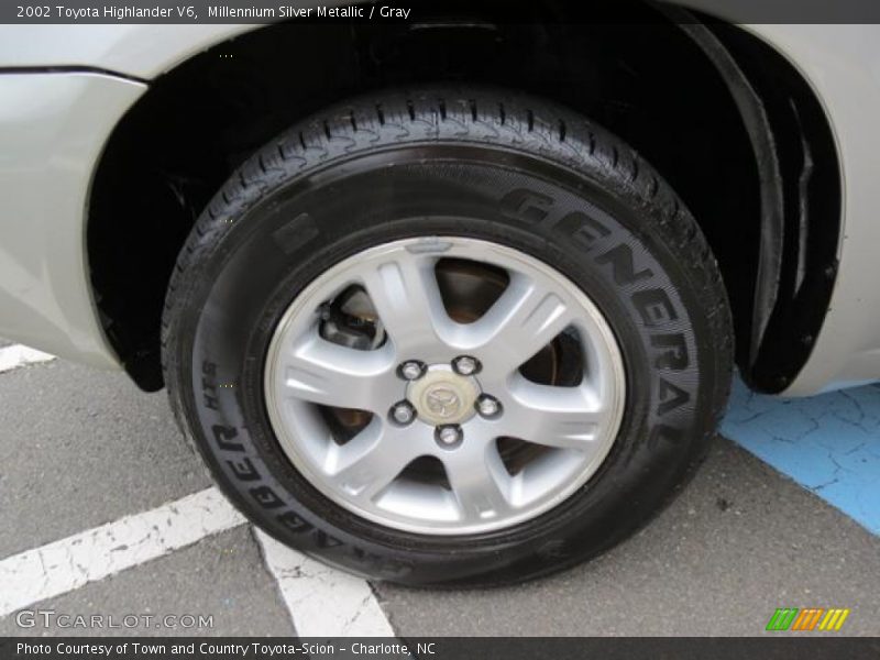 Millennium Silver Metallic / Gray 2002 Toyota Highlander V6