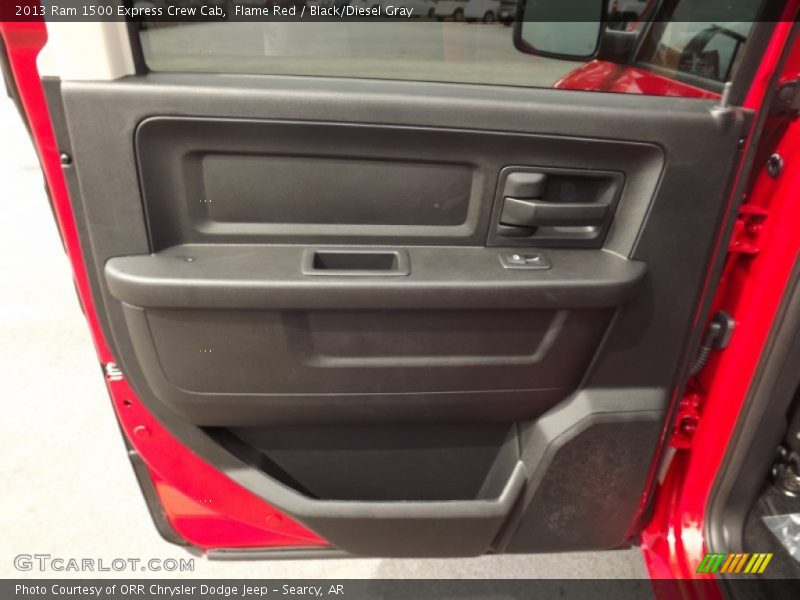 Flame Red / Black/Diesel Gray 2013 Ram 1500 Express Crew Cab