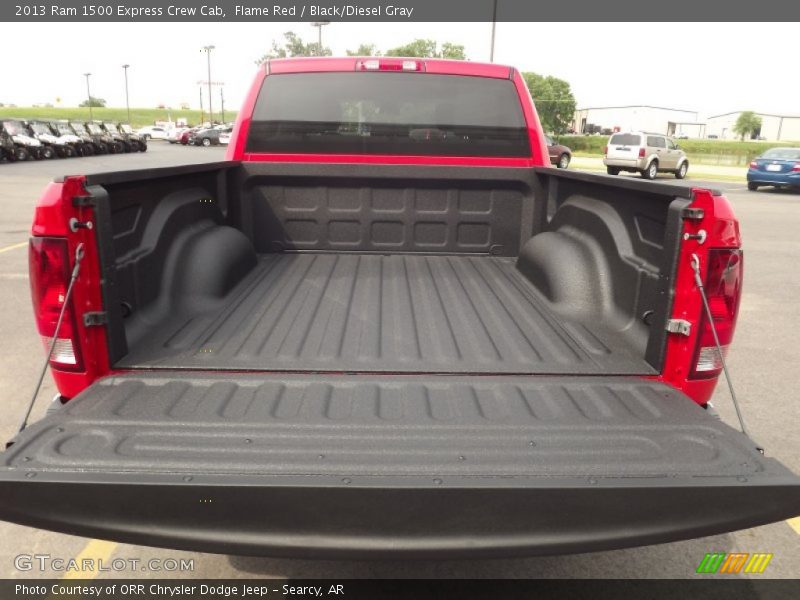 Flame Red / Black/Diesel Gray 2013 Ram 1500 Express Crew Cab