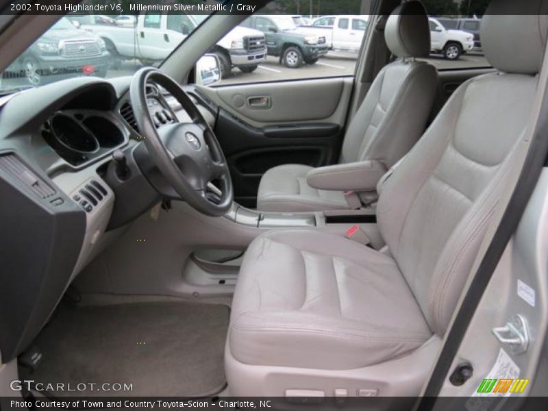 Millennium Silver Metallic / Gray 2002 Toyota Highlander V6
