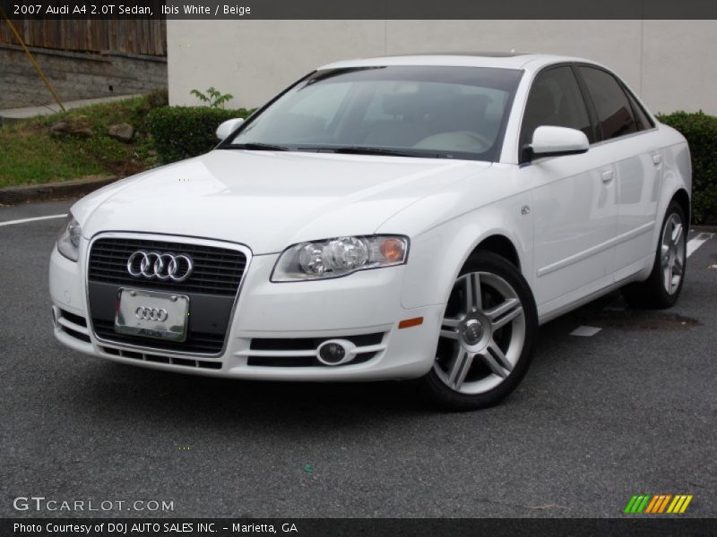 Ibis White / Beige 2007 Audi A4 2.0T Sedan