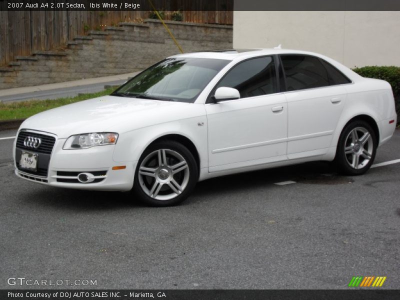 Ibis White / Beige 2007 Audi A4 2.0T Sedan