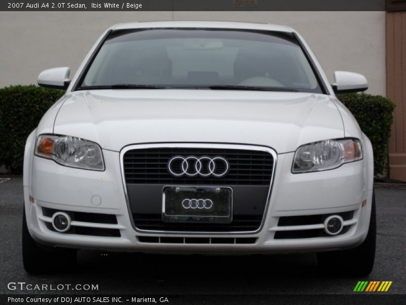 Ibis White / Beige 2007 Audi A4 2.0T Sedan