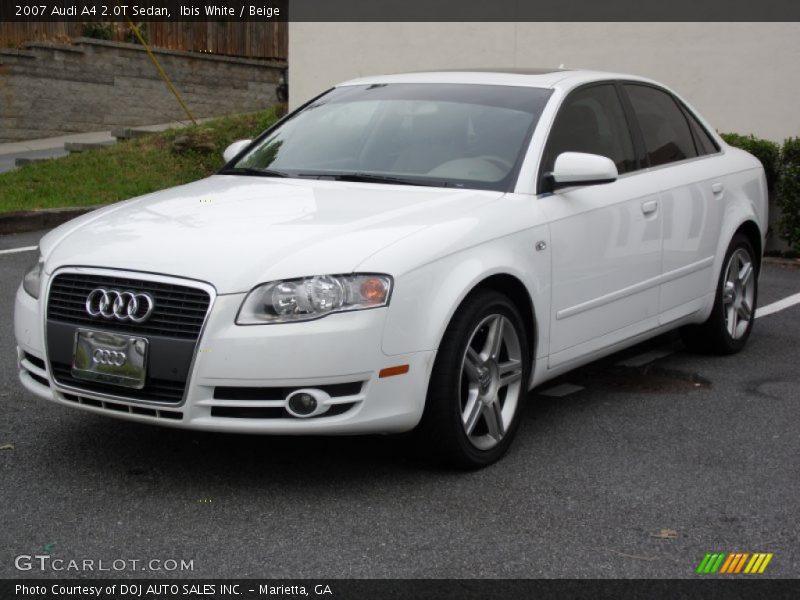 Ibis White / Beige 2007 Audi A4 2.0T Sedan