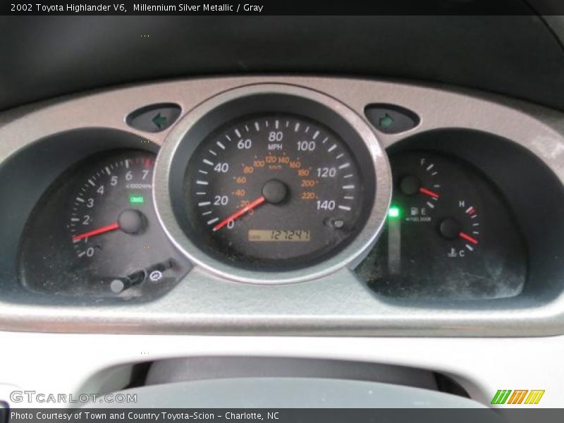 Millennium Silver Metallic / Gray 2002 Toyota Highlander V6